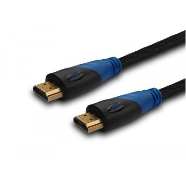 Kabel HDMI oplot nylon złoty v1.4 ...