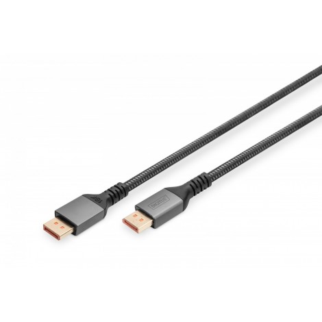 Kabel połączeniowy PREMIUM DisplayPort 2.1 16K 60Hz DP/DP M/M 1m Czarny
