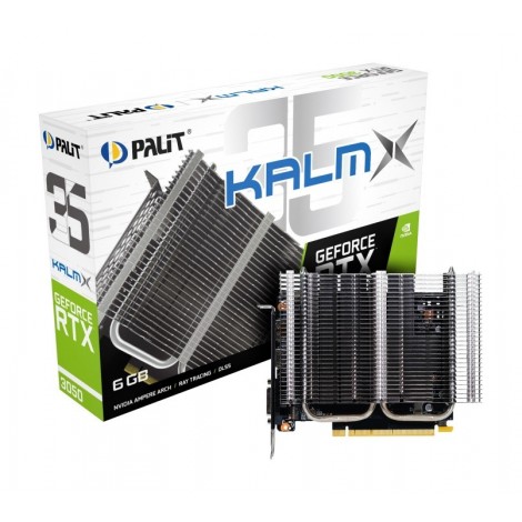 Karta graficzna GeForce RTX 3050 KalmX 6GB GDDR6 96bit DVI/DP/HDMI