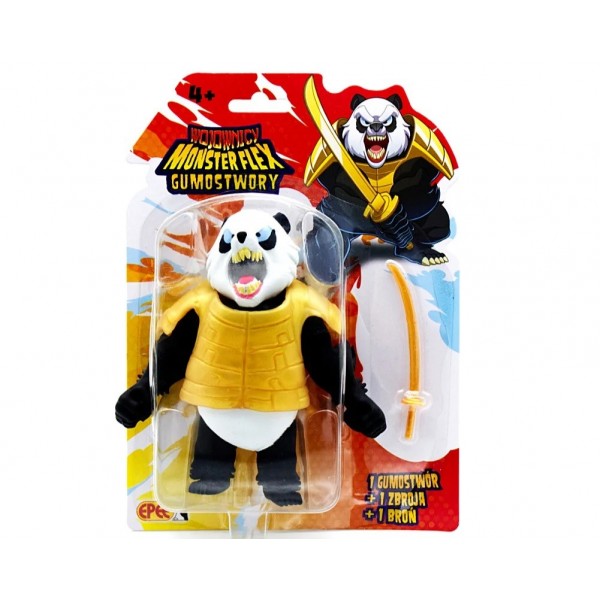 Figurka Gumostwory Wojownicy Samuraj-Panda ze złotą ...