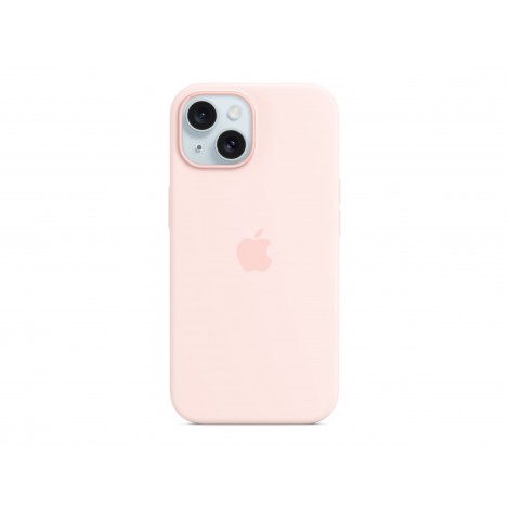 Apple | Silicone Case with MagSafe | Case with MagSafe | Apple | iPhone 15 | Silicone | Light Pink