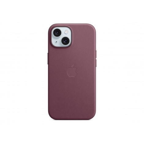 Apple iPhone 15 FineWoven Case with MagSafe - Mulberry | Apple | iPhone 15 FineWoven Case with MagSafe | Case with MagSafe | Apple | Apple iPhone 15 | Microtwill, FineWoven | Mulberry