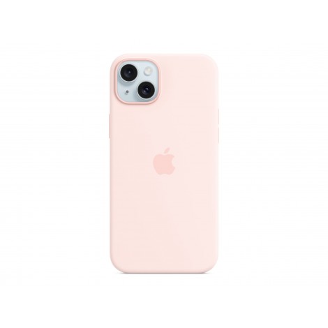Apple | Silicone Case with MagSafe | Case with MagSafe | Apple | iPhone 15 Plus | Silicone | Light Pink