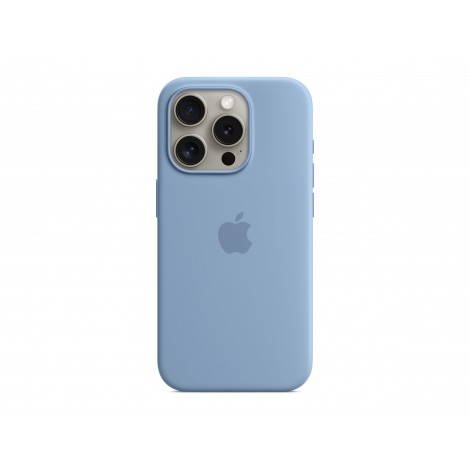Apple | Silicone Case with MagSafe | Case with MagSafe | Apple | iPhone 15 Pro | Silicone | Winter Blue