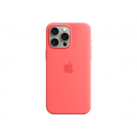 Apple | Silicone Case with MagSafe | Case with MagSafe | Apple | iPhone 15 Pro Max | Silicone | Guava