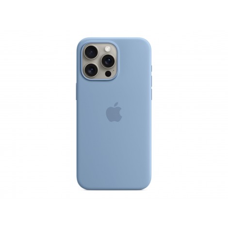 Apple iPhone 15 Pro Max Silicone Case with MagSafe - Winter Blue | Apple | iPhone 15 Pro Max Silicone Case with MagSafe | Case with MagSafe | Apple | iPhone 15 Pro Max | Silicone | Winter Blue