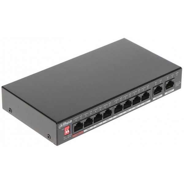 Switch|DAHUA|PFS3010-8GT-96|Desktop/pedestal|Rack|8x10Base-T / 100Base-TX / 1000Base-T|PoE ports ...