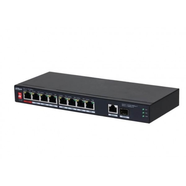 Switch|DAHUA|PFS3110-8ET1GT1GF-96|Desktop/pedestal|8x10Base-T / 100Base-TX|1x10Base-T / 100Base-TX / ...