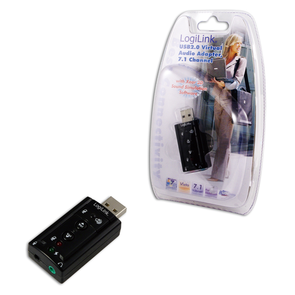 Logilink USB Audio adapter, 7.1 sound ...
