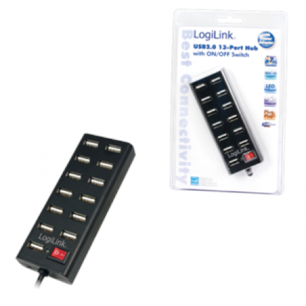 Logilink UA0126 USB Hub 13-Port USB2.0 ...