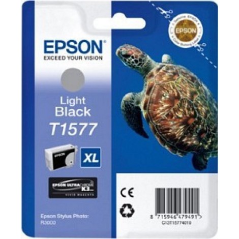 Epson T1577 Ink Cartridge, Black