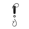 Jabra Talk 5 Volume control, 9.7 g, Black, Hands free device, 16.3 cm, 25.5 cm, 54.3 cm,