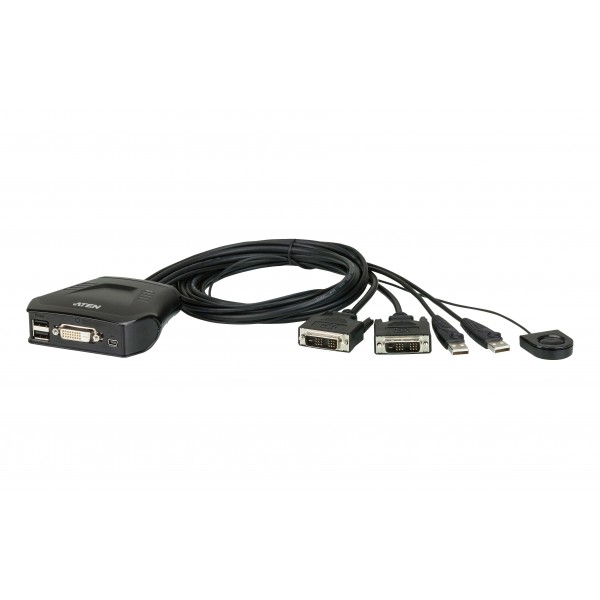 Aten 2-Port USB DVI Cable KVM ...