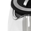 Camry Kettle CR 1290 Standard, 2200 W, 2 L, Plastic/glass, Black/Transparent, 360° rotational base