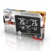 Adler Weather station AD 1175 Black, White Digital Display, Remote Sensor