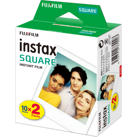 Fujifilm Instax Square Glossy Instant film (2x10pl) Quantity 20, 86 x 72 mm