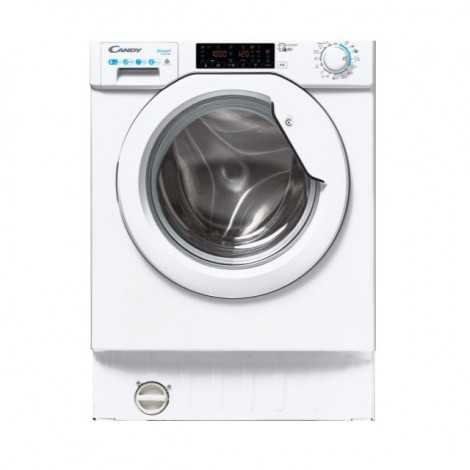 Candy Washing Machine with Dryer CBDO485TWME/1-S Energy efficiency class A, Front loading, Washing capacity 8 kg, 1400 RPM, Depth 52.5 cm, Width 60 cm, Drying system, Drying capacity 5 kg, NFC, Wi-Fi, White, Built-in