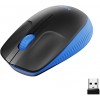Logitech Full size Mouse M190 	Wireless, Blue, USB