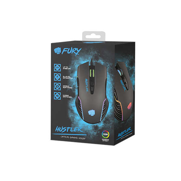 Fury Gaming Mouse Fury Hustler Wired, ...