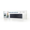 Gembird Multimedia Keyboard KB-MCH-04 Wired, US, Black