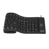 Logilink Flexible waterproof Keyboard USB + PS/2 ID0019A  Flexible keyboard, DE, Black