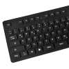 Logilink Flexible waterproof Keyboard USB + PS/2 ID0019A  Flexible keyboard, DE, Black