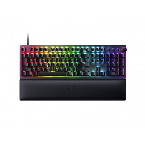 Razer Huntsman V2 Optical Gaming Keyboard Gaming keyboard, RGB LED light, NORD, Wired, Black, Linear Red Switch, Numeric keypad