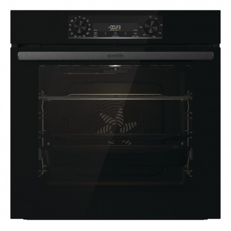 Gorenje Oven BOS6737E06FBG 77 L, Multifunctional, EcoClean, Mechanical control, Steam function, Height 59.5 cm, Width 59.5 cm, Black