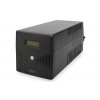 Digitus Line-Interactive UPS DN-170074, 1000VA, 600W, 2x 12V/7Ah battery, 4x CEE 7/7 outlet, 2x RJ45, 1x USB 2.0 type B, 1x RS232, LCD, Simulated Sine Wave, 338x150x162mm, 7.8kg