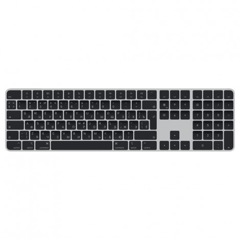 Apple Magic Keyboard with Touch ID MMMR3RS/A	 Standard, Wireless, RU, Numeric keypad, Black, Bluetooth