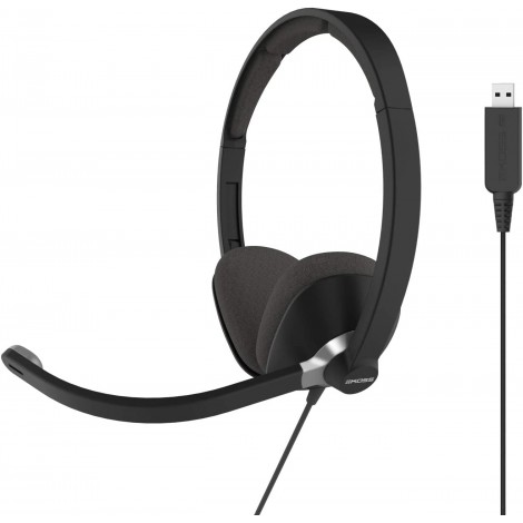 Koss USB Communication Headsets CS300 On-Ear, Microphone, Noise canceling, USB, Black