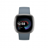 Fitbit Versa 4 Smart watch, NFC, GPS (satellite), AMOLED, Touchscreen, Heart rate monitor, Activity monitoring 24/7, Waterproof, Bluetooth, Wi-Fi, Waterfall Blue/Platinum