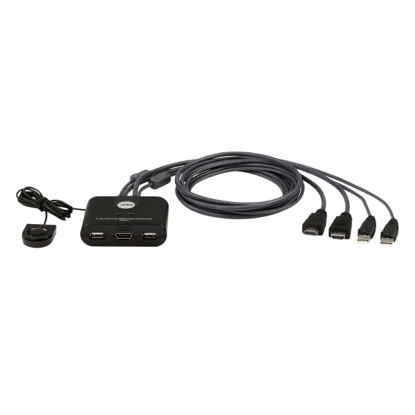 Aten 2-Port USB FHD HDMI Cable ...