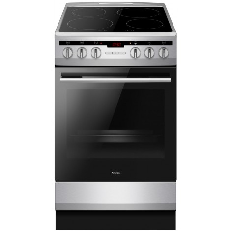 Amica 57IE3.323HTaD(Xv) cooker Freestanding cooker Zone induction hob Stainless steel A