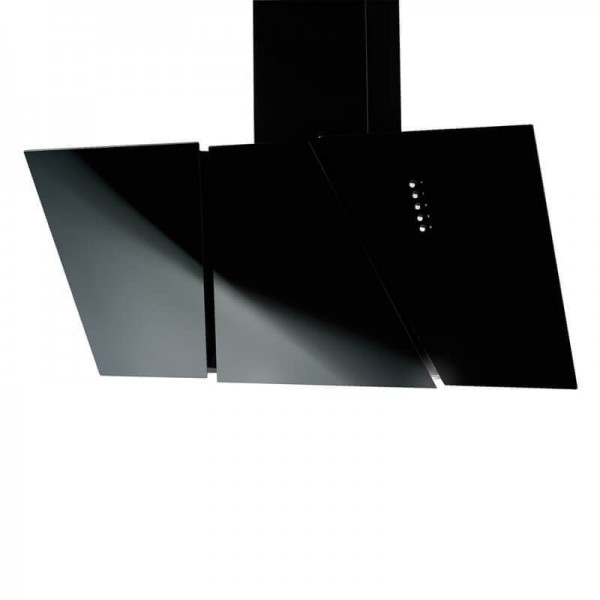 Akpo WK4CETIASECO90CZ cooker hood Wall-mounted Black ...