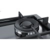 Bosch Serie 6 PCH6A5B90 hob Black, Stainless steel Built-in Gas 4 zone(s)
