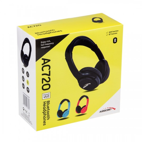 Audiocore V5.1 wireless bluetooth headphones, 200mAh, ...