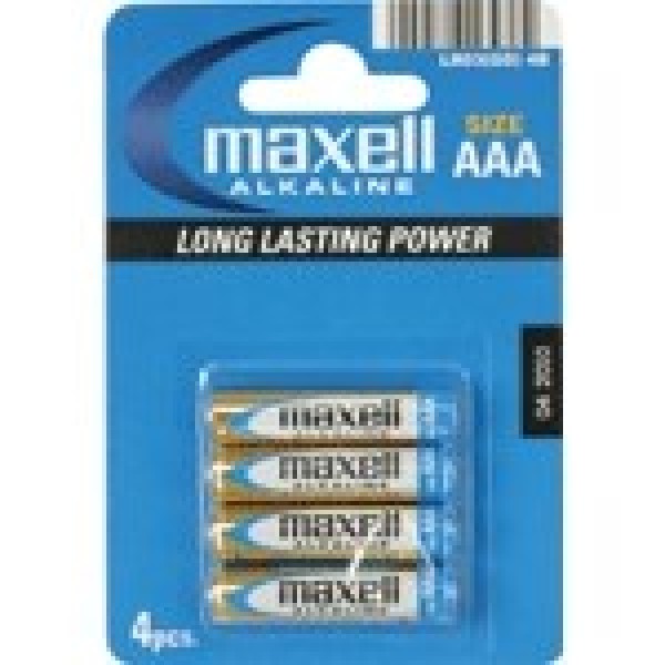 Maxell Battery Alkaline LR-03 AAA 4-Pack ...