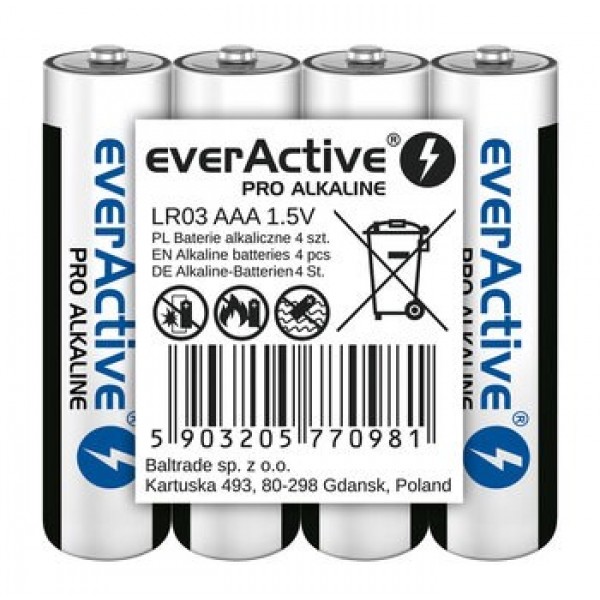 Alkaline batteries AAA / LR03 everActive ...