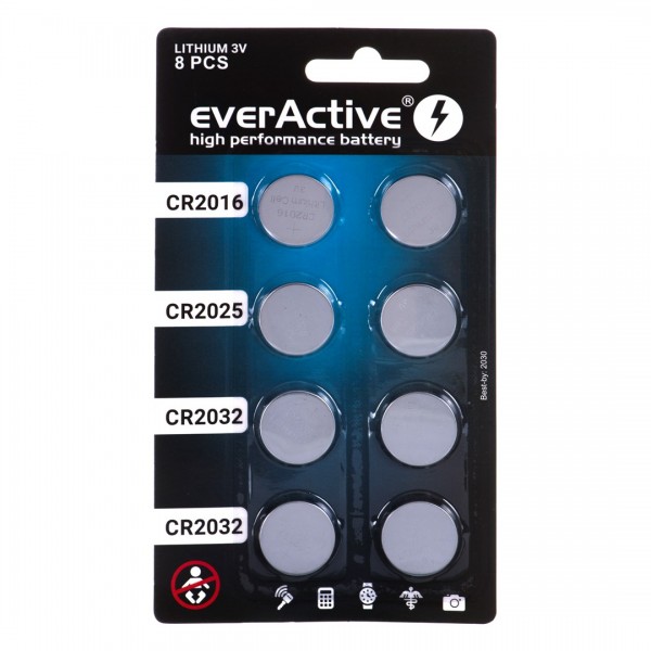 8 lithium battery set everActive 4 ...