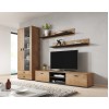 Cama display cabinet SOHO S6 2D2S lefkas oak/black