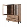 Cama display cabinet LOTTA 2D4D wotan oak + mat black