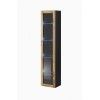Cama glass-case VIGO '180' 180/40/30 black/wotan oak