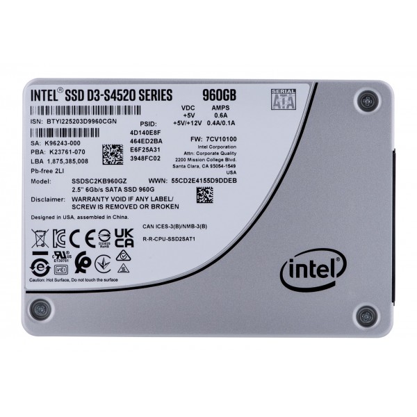 SSD Solidigm (Intel) S4520 960GB SATA ...