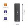 Qoltec 50311 storage drive enclosure SSD enclosure Black M.2