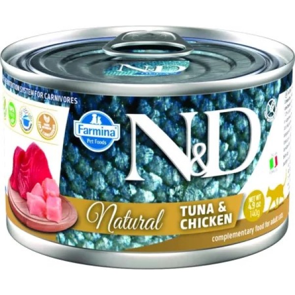 FARMINA N&D Cat Natural Tuna&Chicken- wet ...