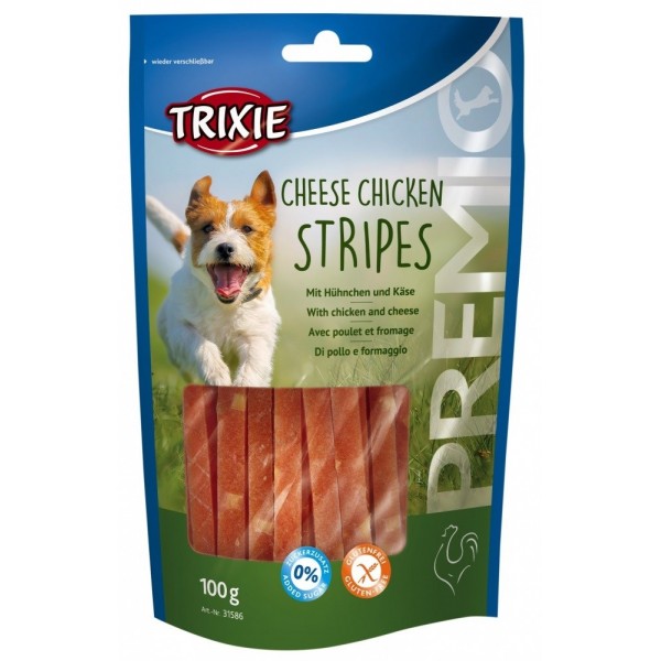 TRIXIE Premio Stripes Cheese Chicken Stripes- ...