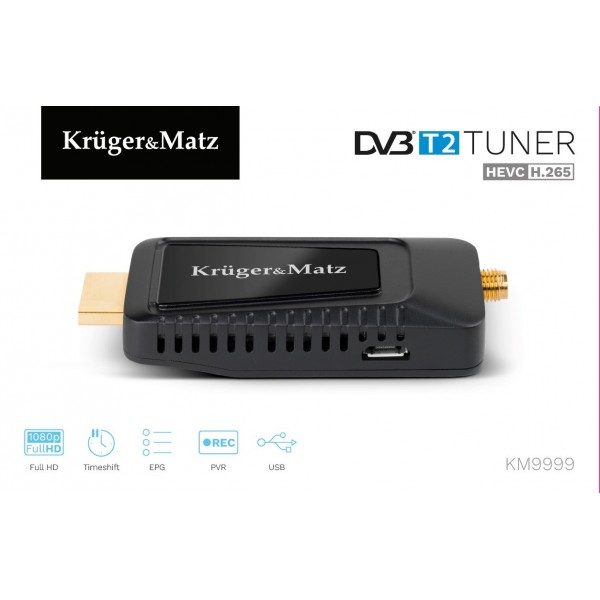 KRUGER & MATZ mini Tuner DVB-T2 ...