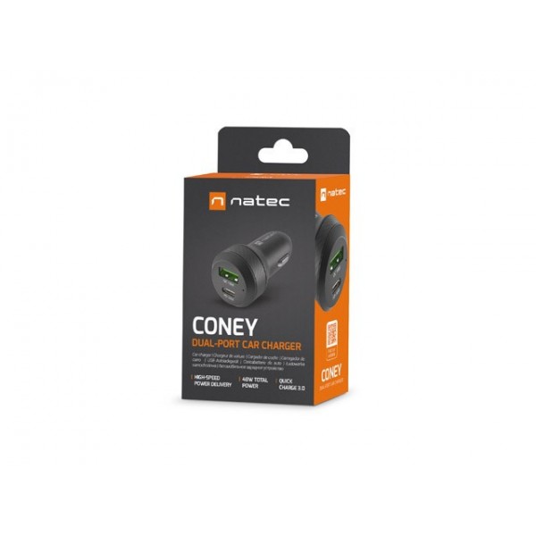 Natec Car charger Coney PD3.0 48W ...