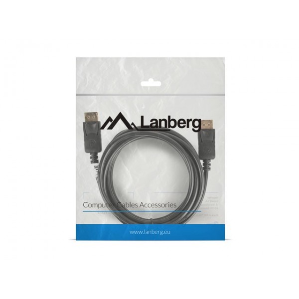 Lanberg CA-DPDP-10CC-0030-BK DisplayPort cable 3 m ...